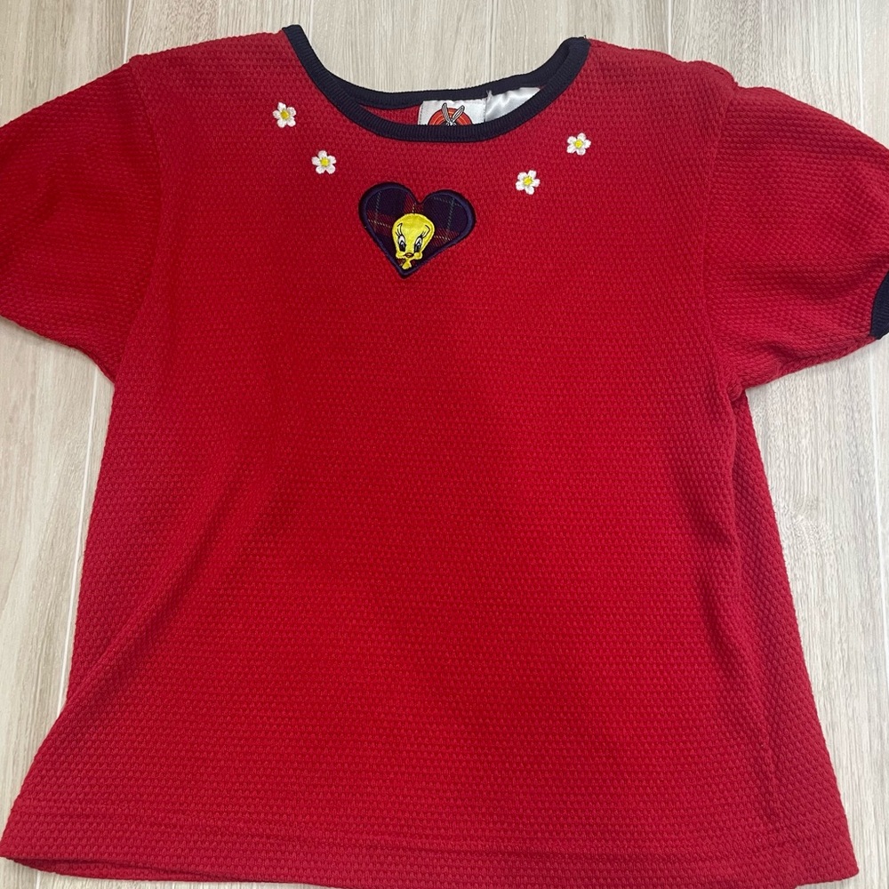 Vintage Warner Bros Red Short Sleeve Tee